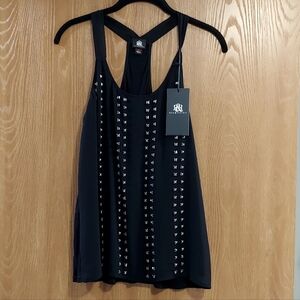 NWT Rock & Republic Racerback Tank Black Size XS